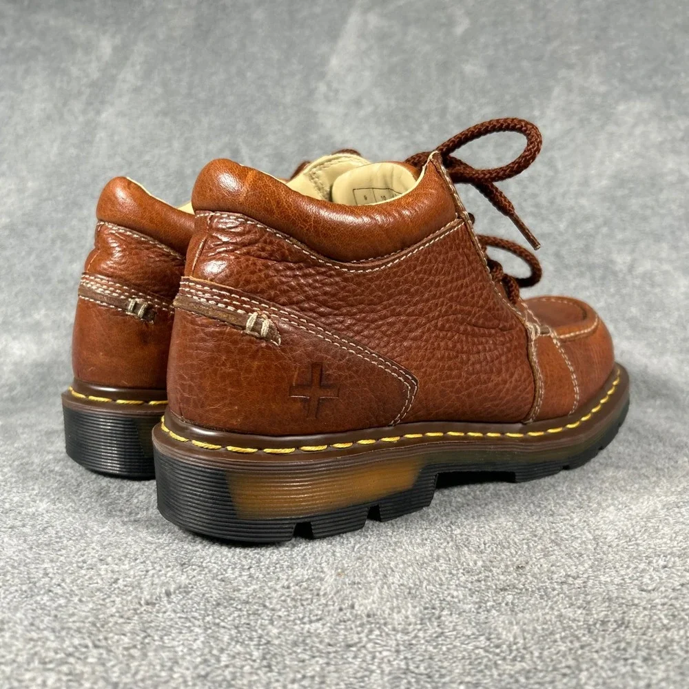 VTG Dr. Martens Chukka Boot 11525 Brown Pebbled Leather Moc Toe Men 10 Women 11